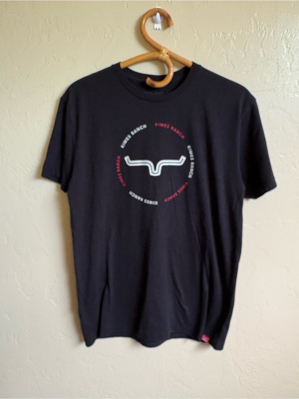 Kimes Ranch Black Circle Logo Short Sleeve T-Shirt Size Small Western Wear